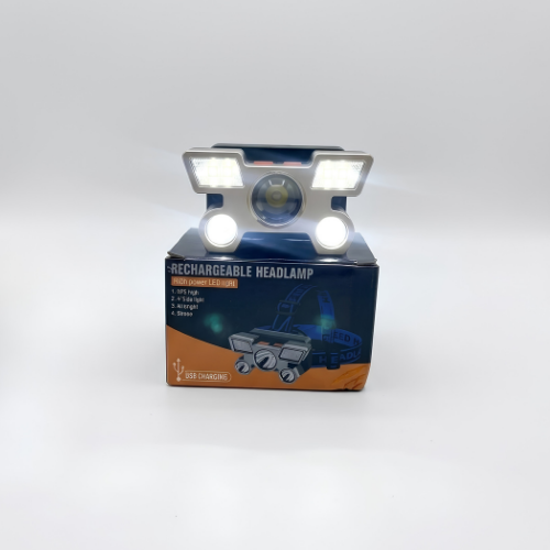 Linterna frontal LED recargable
