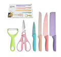 Set de cuchillos de cocina antiadherentes 6 piezas