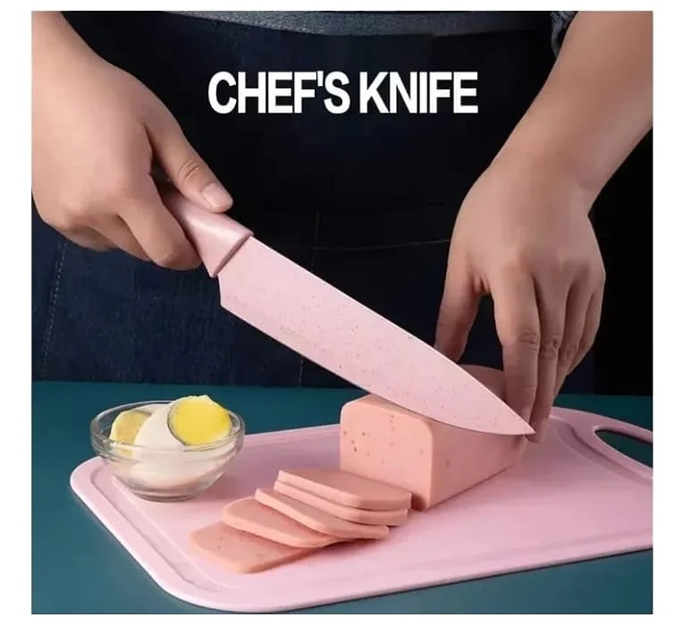 Set de Cuchillos de Cocina Antiadherentes 6 Piezas