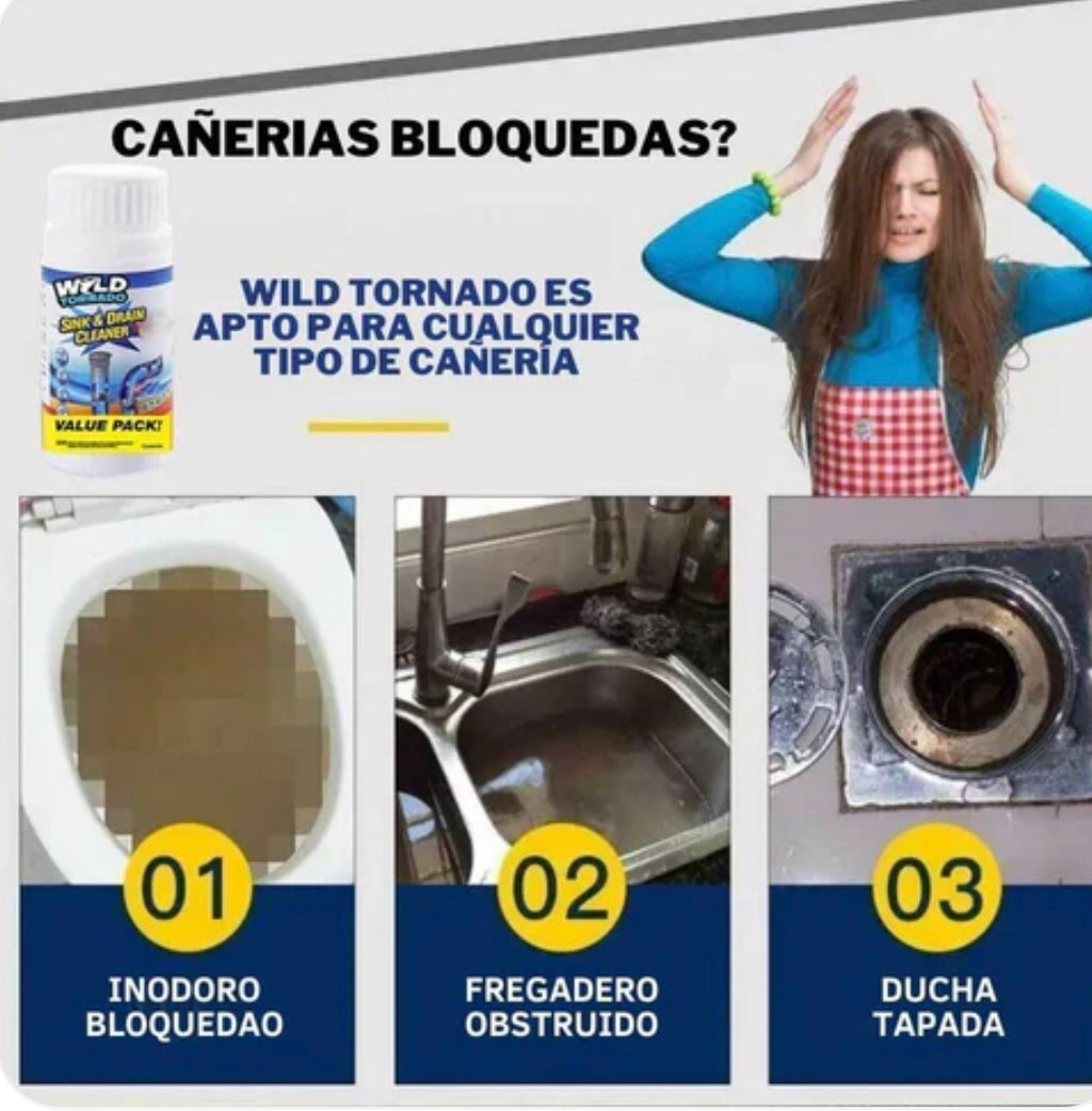 Destapador de Cañerías en Espuma de Acción Rápida