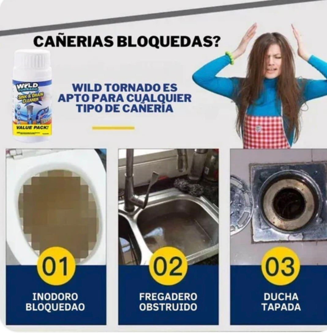 Destapador de Cañerías en Espuma de Acción Rápida