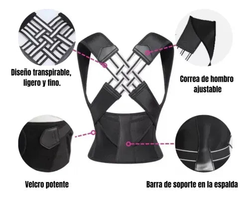 Corrector de Postura Cruzado Unisex