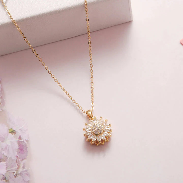 Collar giratorio de girasol