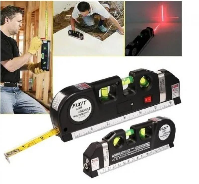 Nivel Láser 3 en 1 con Cinta Métrica