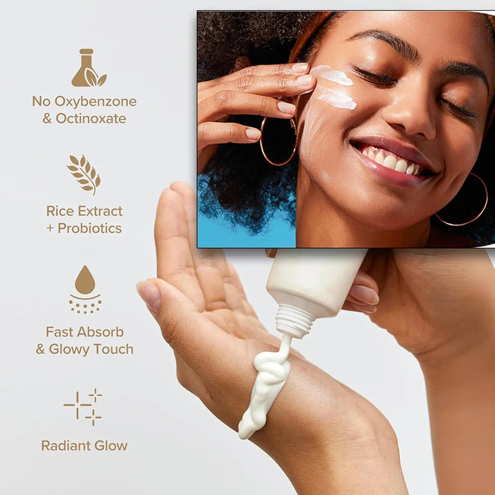 Protector Solar Coreano SPF50+ con Arroz y Probióticos