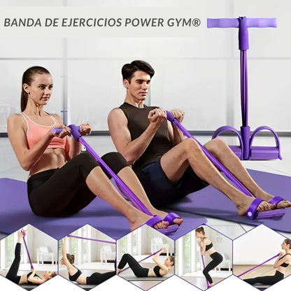 Bandas elásticas de resistencia con pedal