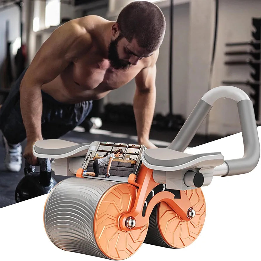 Rueda Abdominal Doble con Rebote Automático