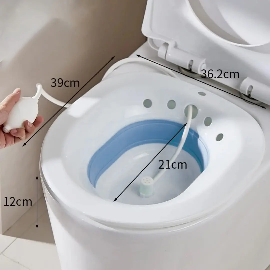 Baño de Asiento Portátil Plegable