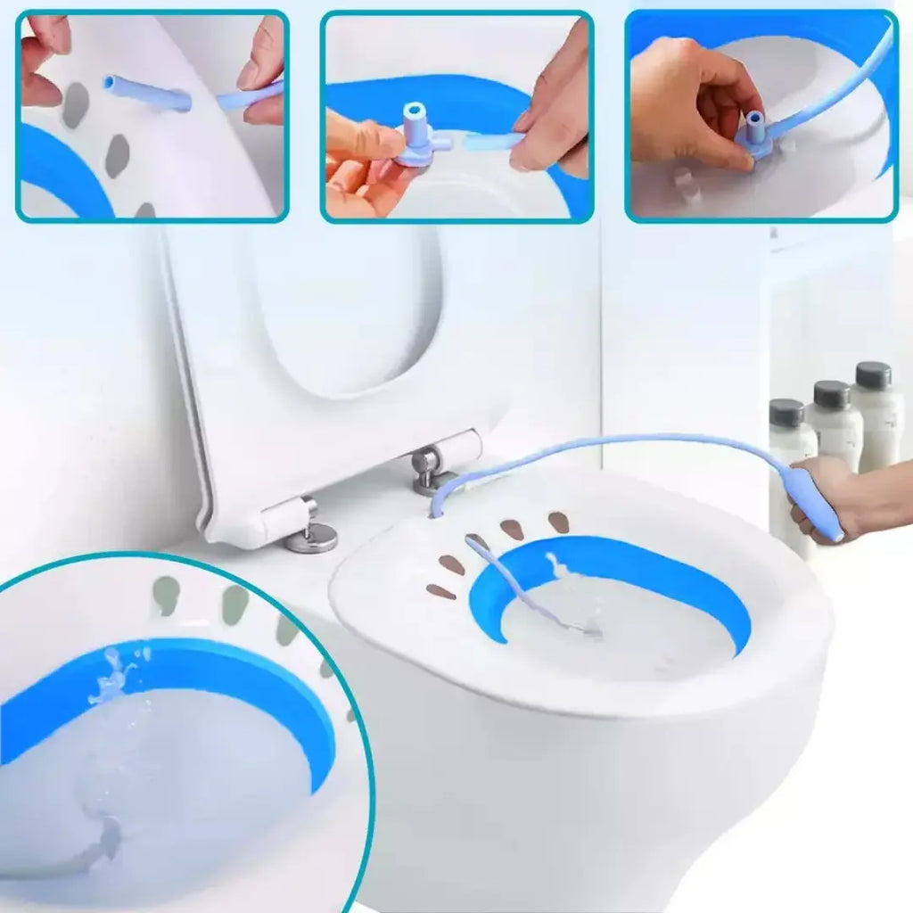 Baño de Asiento Portátil Plegable