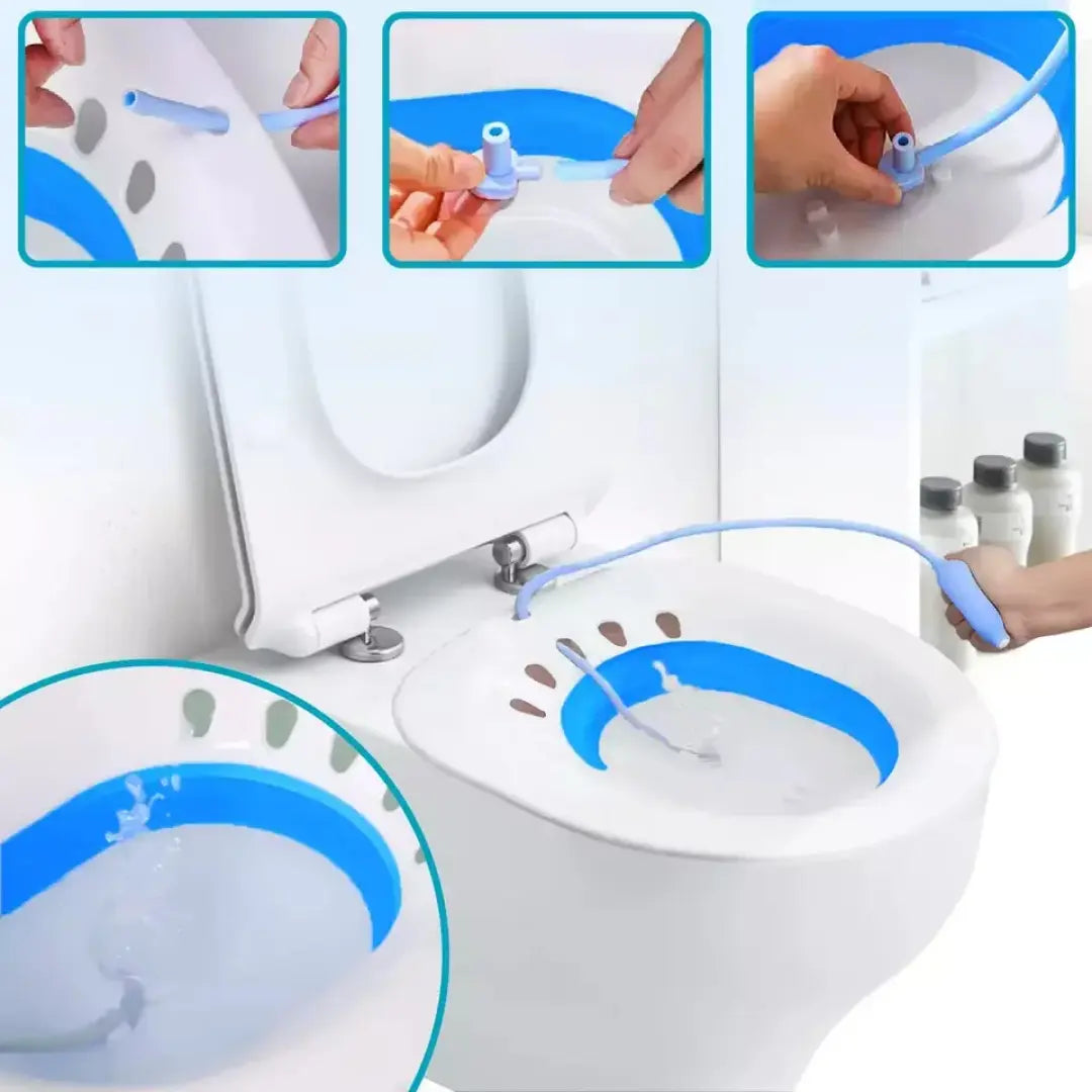 Baño de Asiento Portátil Plegable