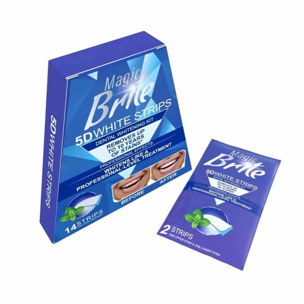Kit de Tiras Blanqueadoras Dentales 5D