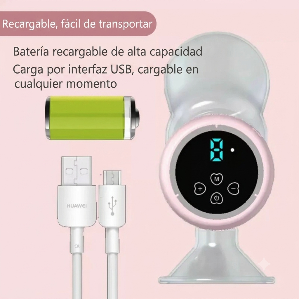 Extractor de Leche Eléctrico Silencioso USB
