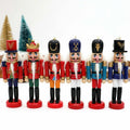 Set de 6 cascanueces navideños de madera