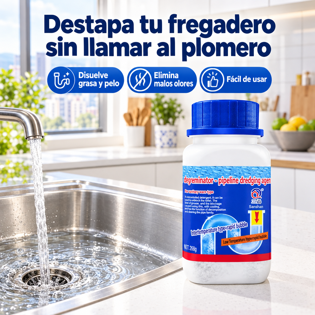 Destapa tu fregadero sin llamar al plomero