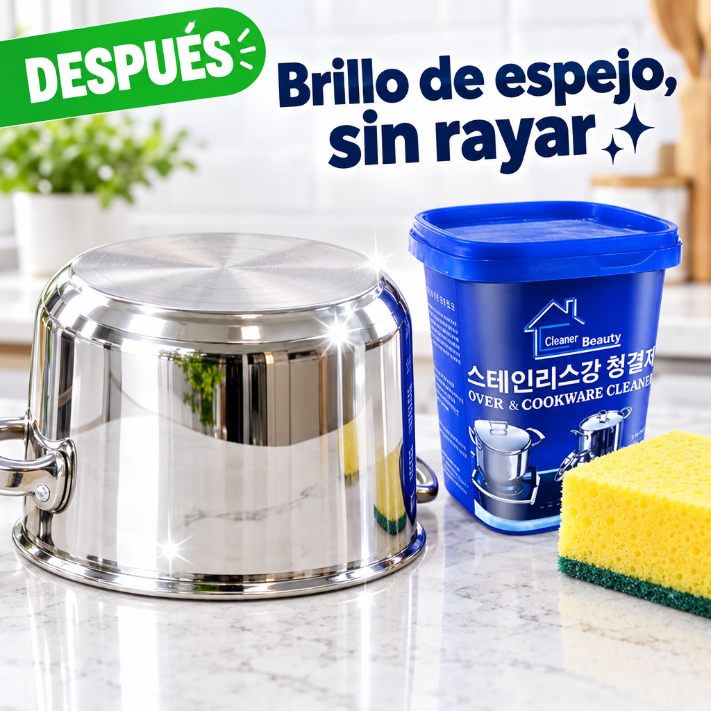 Después: brillo de espejo sin rayar