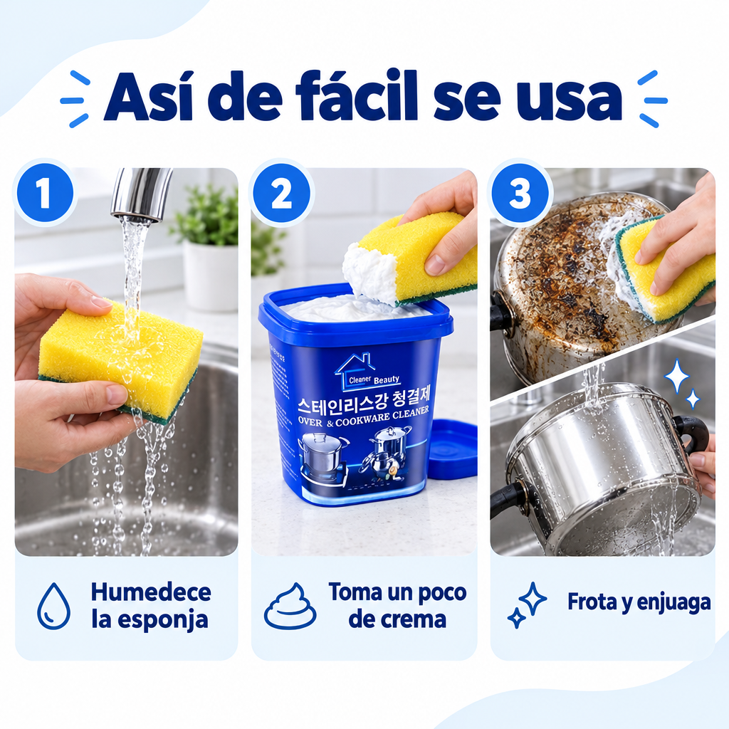 Cómo usar la crema pulidora en 3 pasos