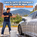 Lava tu carro sin manguera ni toma de agua