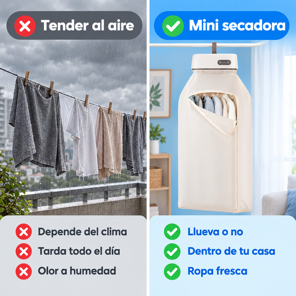 Tender al aire vs mini secadora