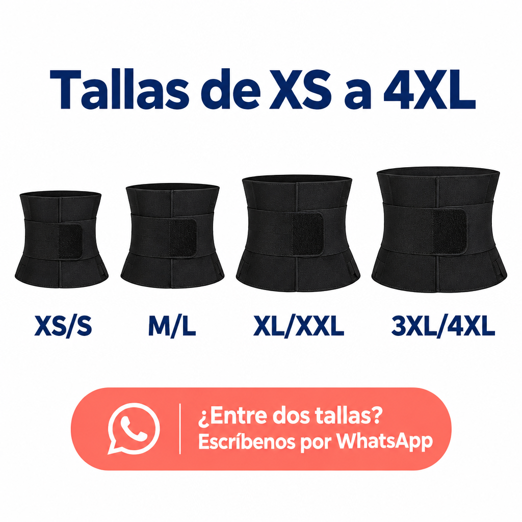 Tallas de XS a 4XL