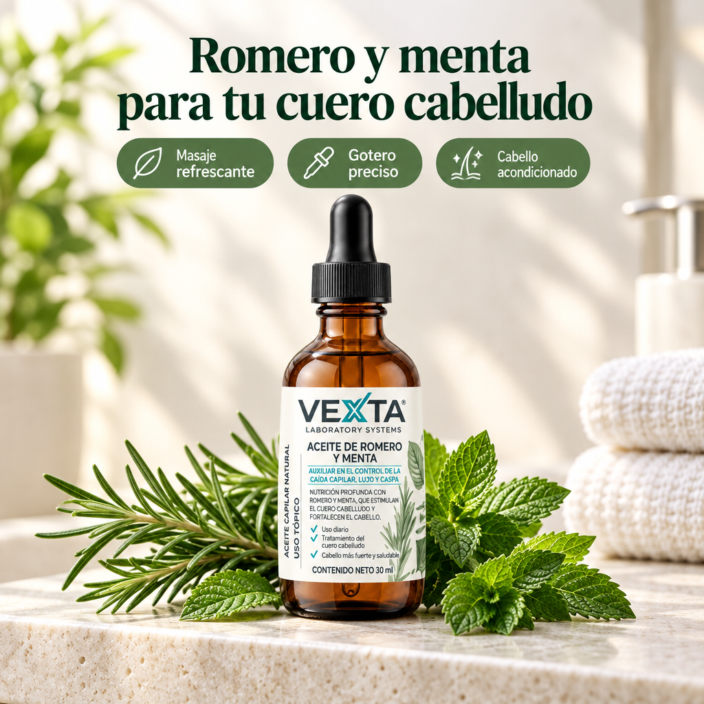 Romero y menta para tu cuero cabelludo