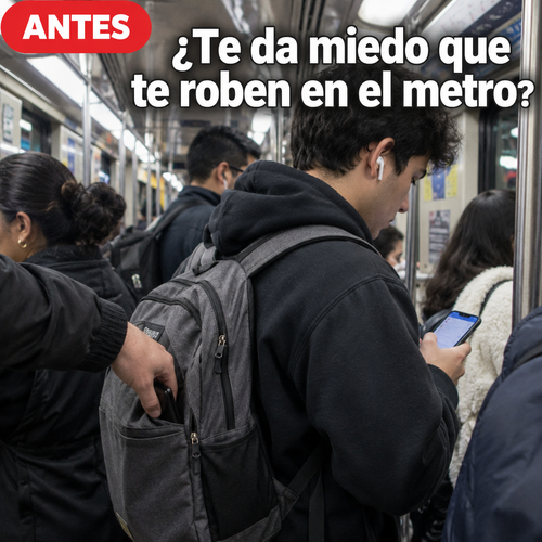 Antes: miedo a que te roben en el metro