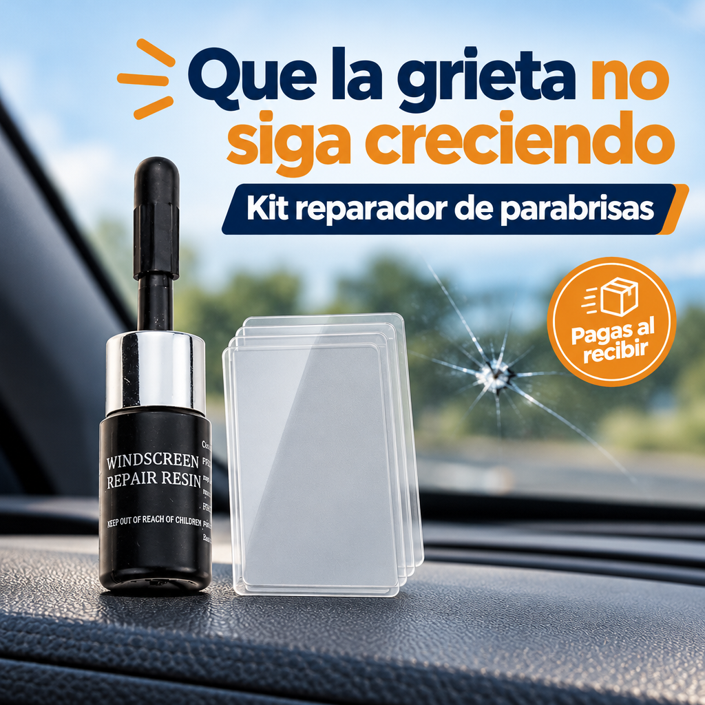 Kit reparador de grietas para parabrisas