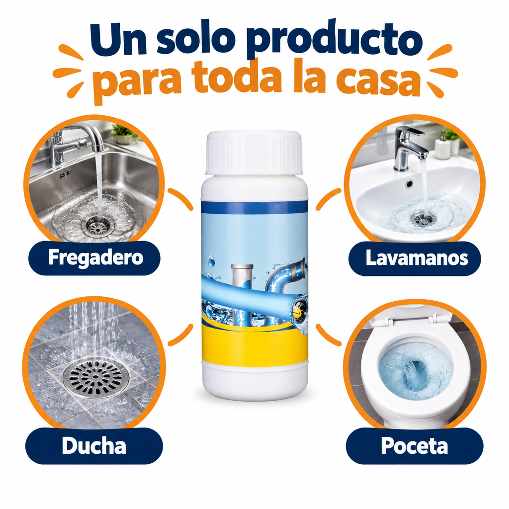 Para fregadero, lavamanos, ducha y poceta