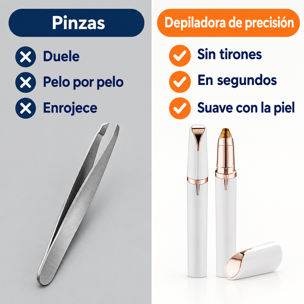 Pinzas vs depiladora de precisión