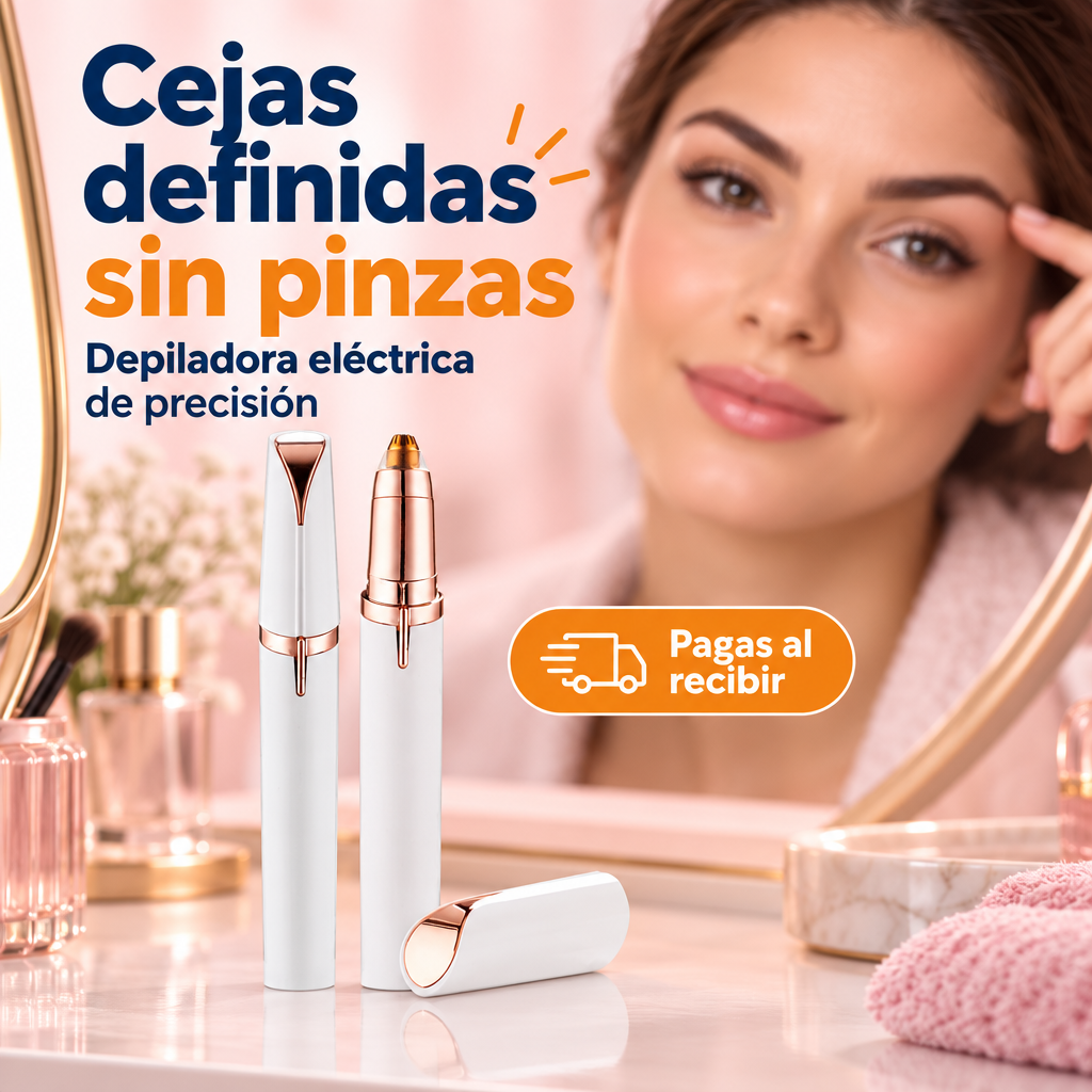 Depiladora eléctrica de precisión para cejas