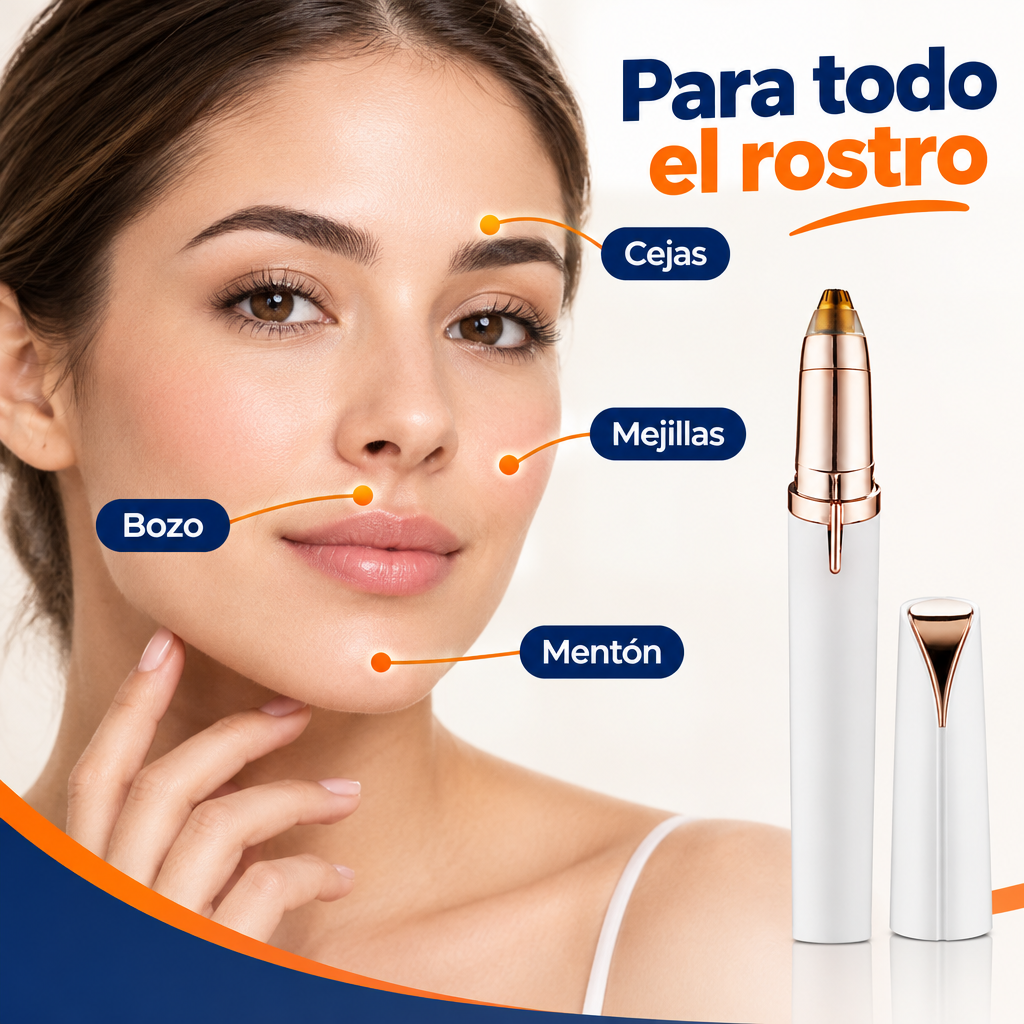 Para cejas, bozo, mentón y mejillas
