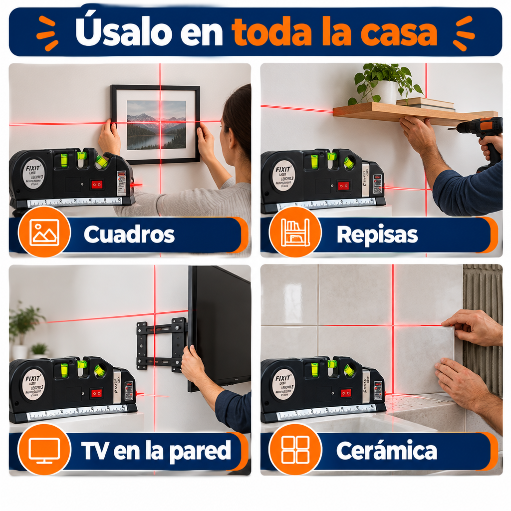 Para cuadros, repisas, TV y cerámica