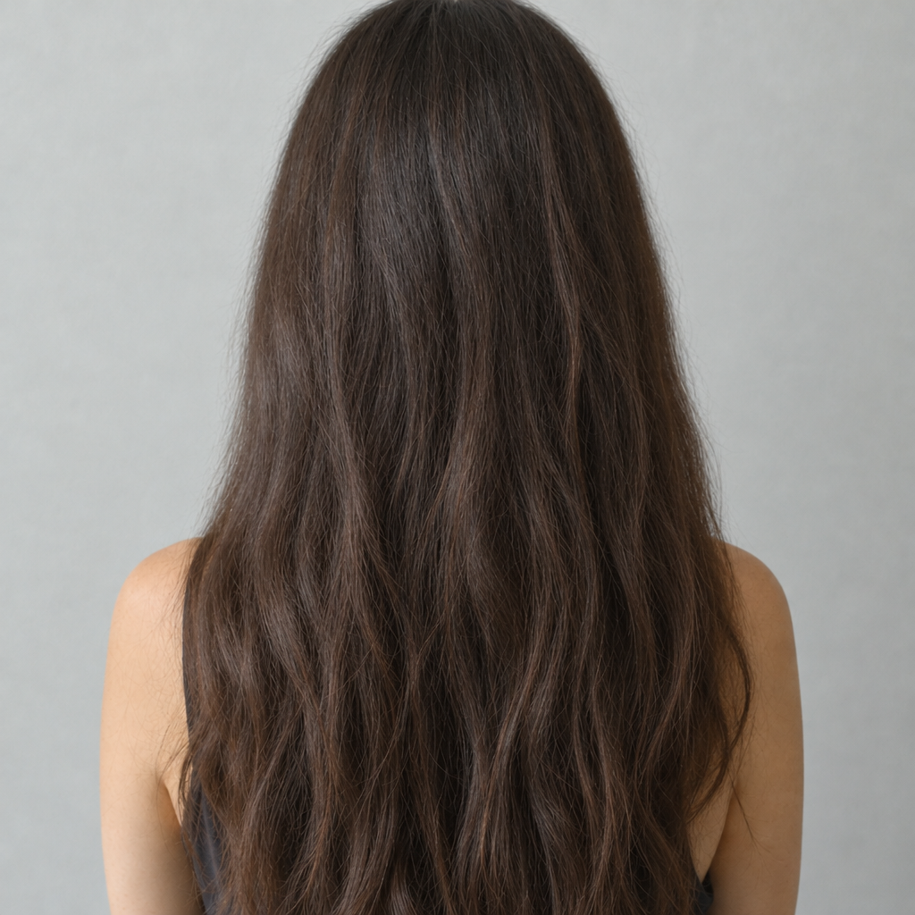 Después: cabello más suave y con brillo