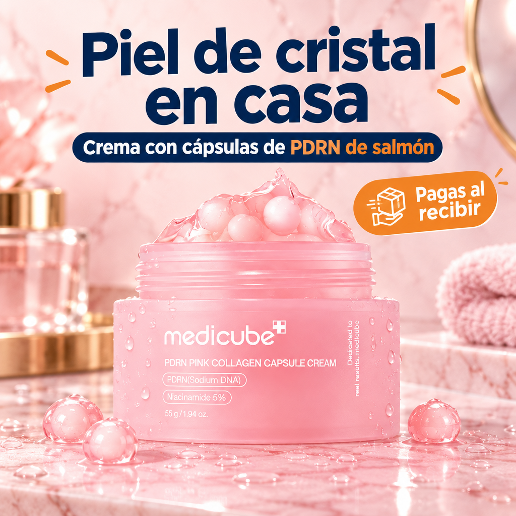 Crema con cápsulas de PDRN de salmón: piel de cristal en casa