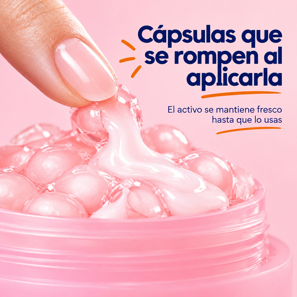 Cápsulas que se rompen al aplicarla