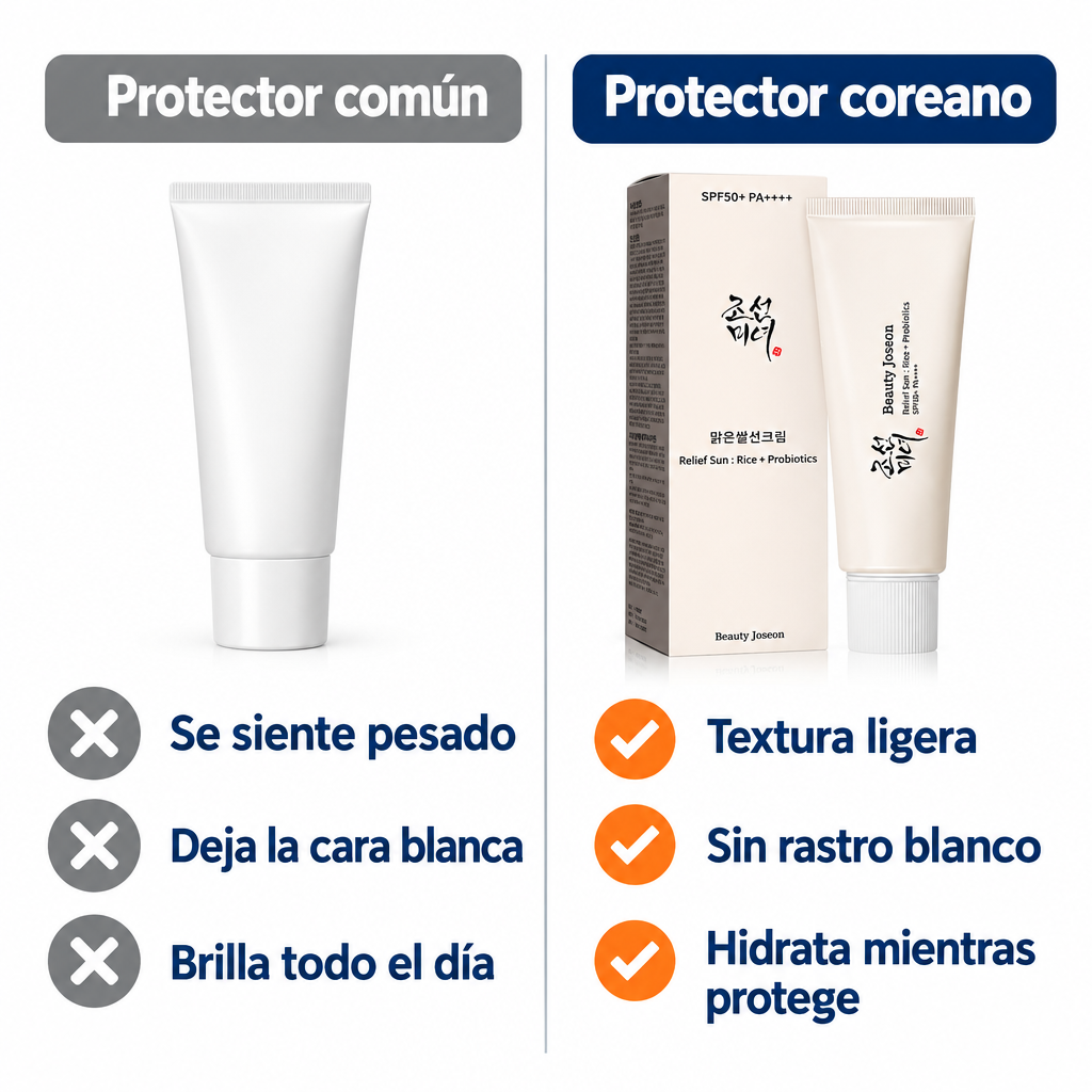 Protector común vs protector coreano