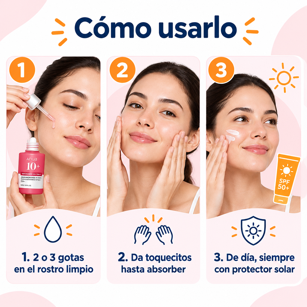 Cómo usar el sérum despigmentante