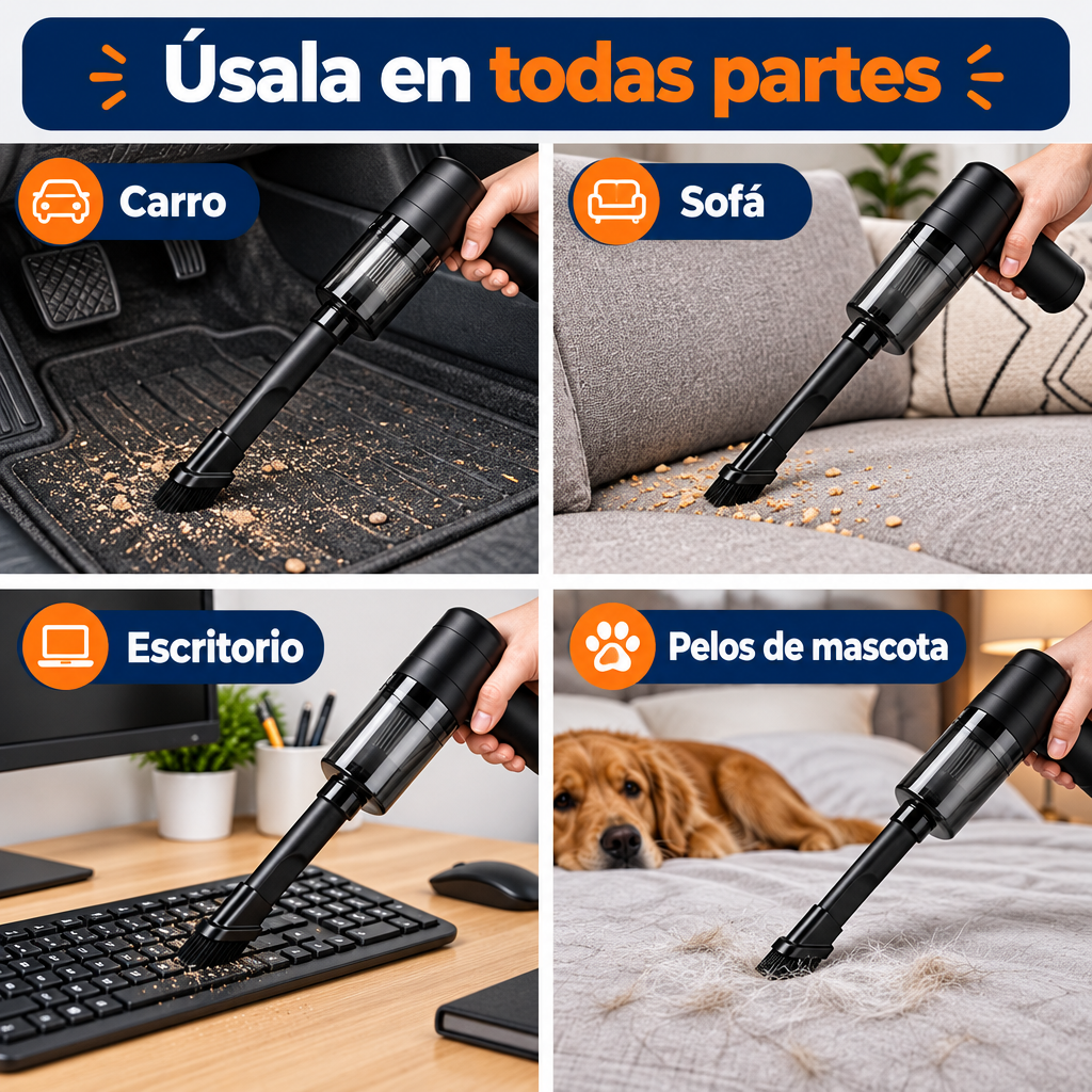 Para el carro, el sofá, el escritorio y pelos de mascota