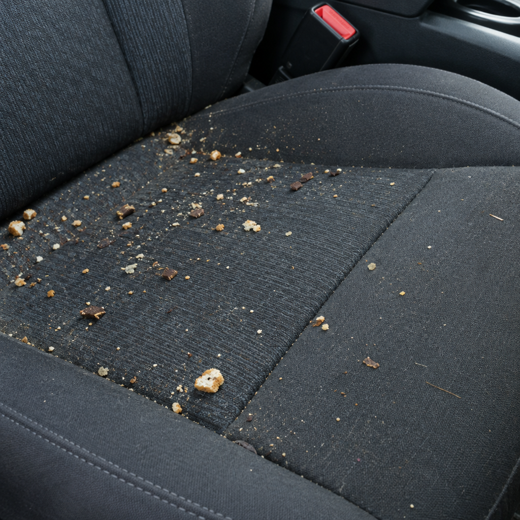 Antes: asiento con migas