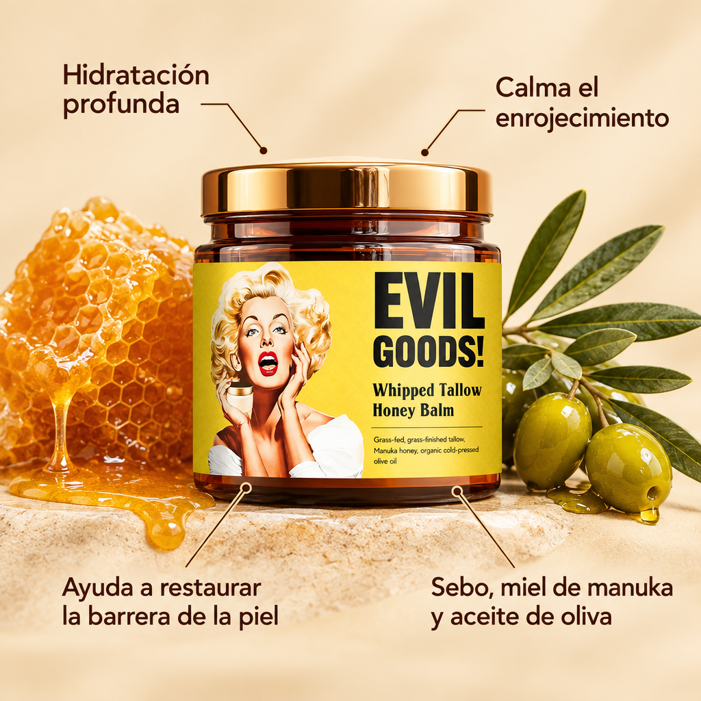 Beneficios: sebo, miel de manuka y aceite de oliva