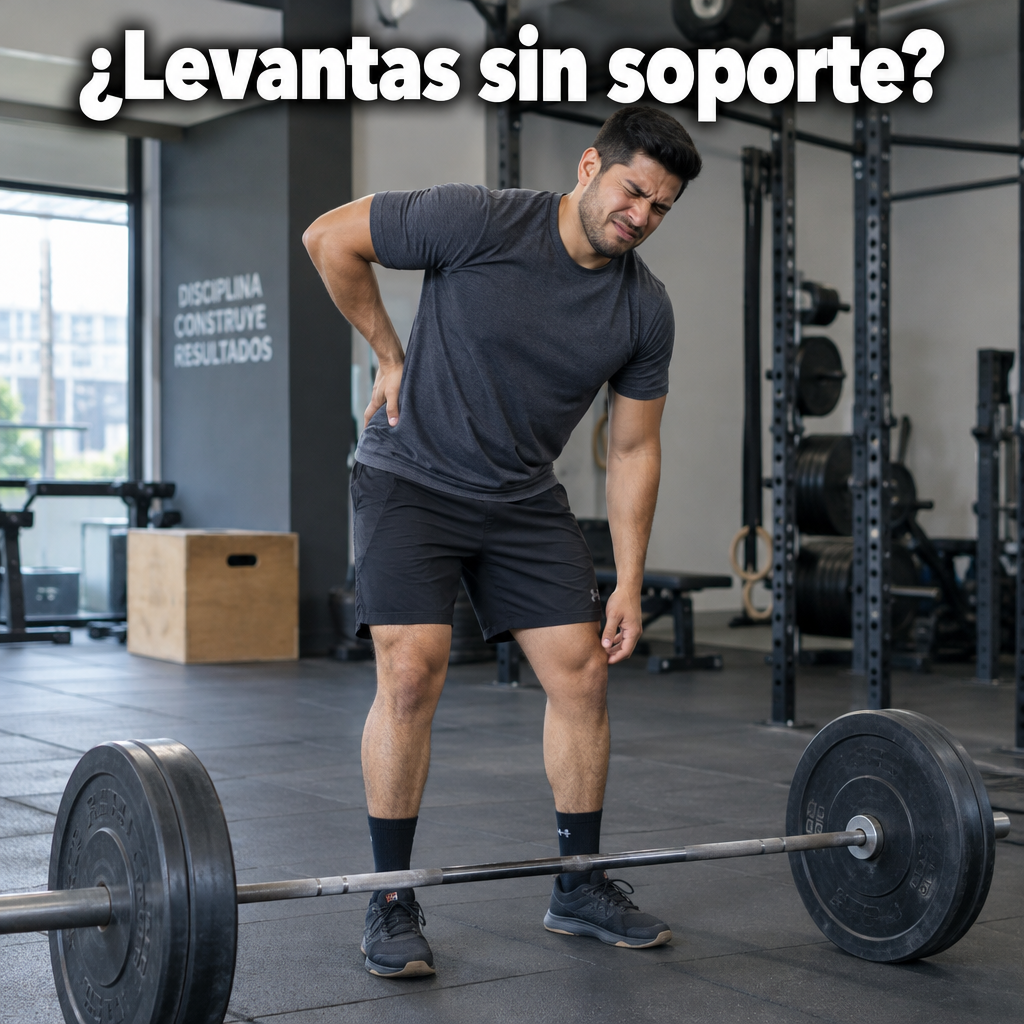 Levantar sin soporte lumbar
