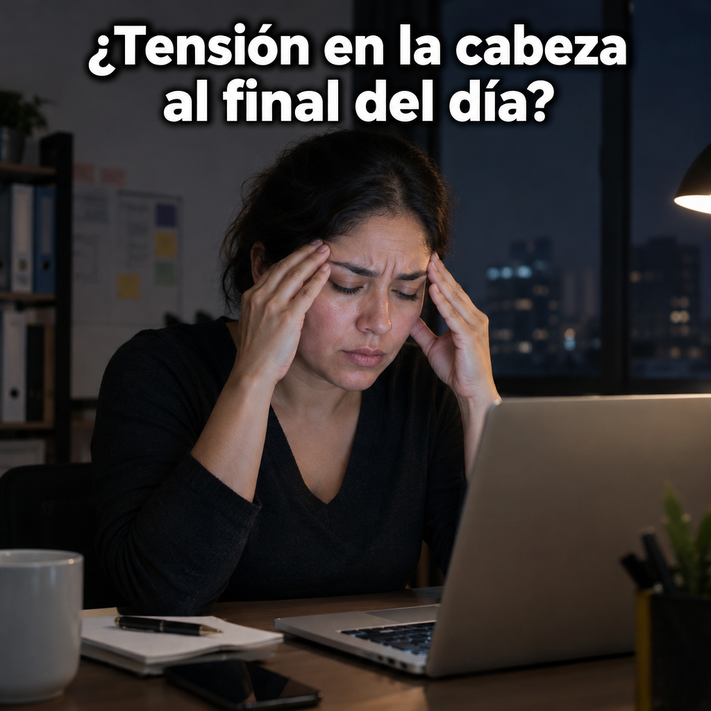 Tensión en la cabeza al final del día