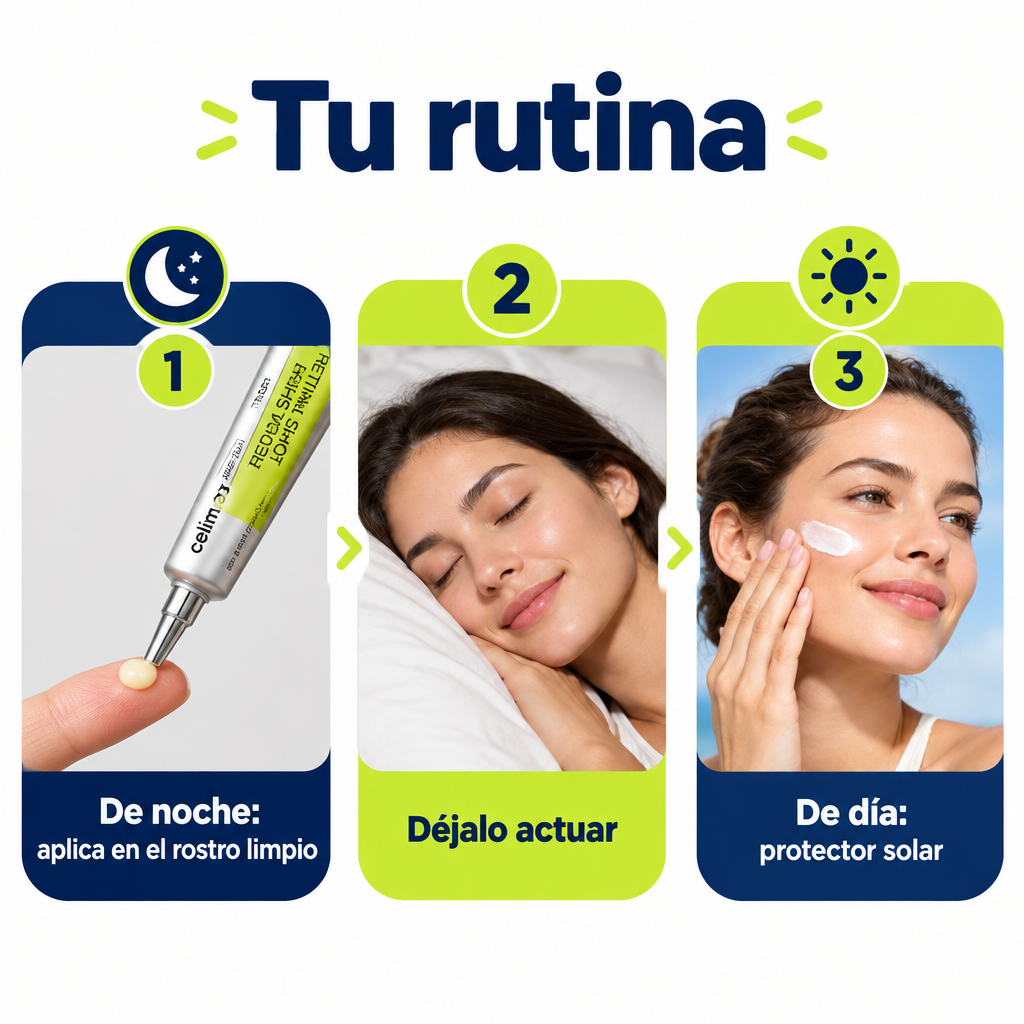 Rutina: retinal de noche y protector de día