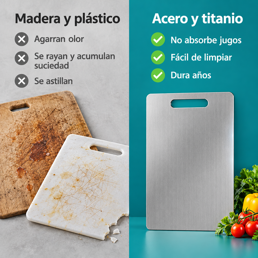 Madera y plástico vs acero y titanio