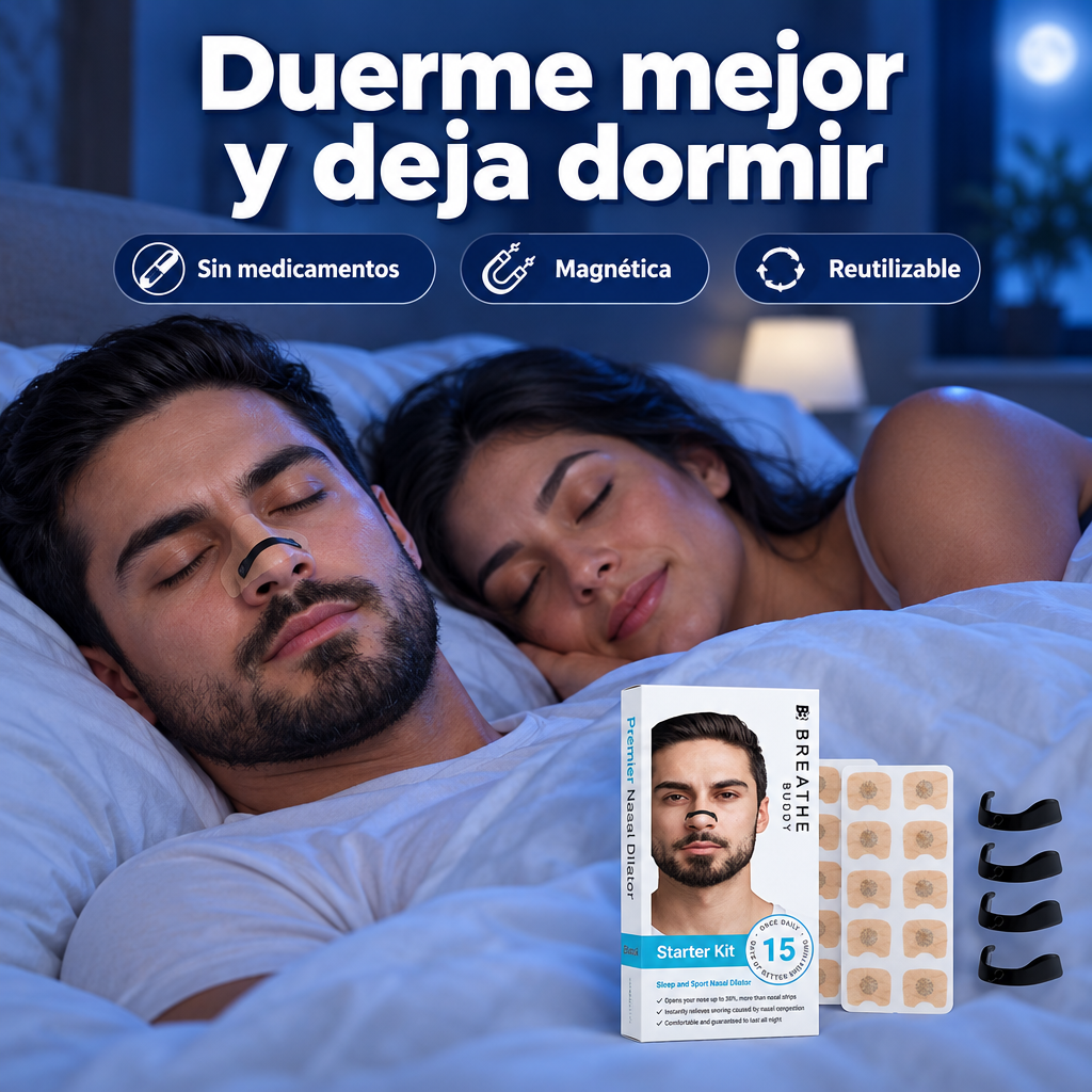 Tiras nasales magnéticas para respirar mejor