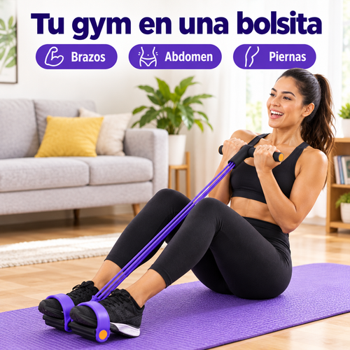 Bandas elásticas de resistencia con pedal