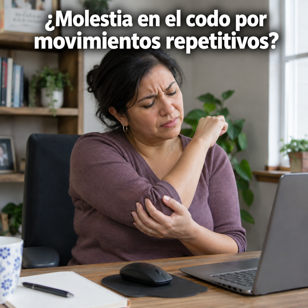 Molestia en el codo por movimientos repetitivos