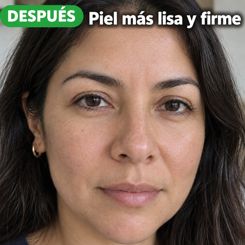 Después: piel más lisa y firme