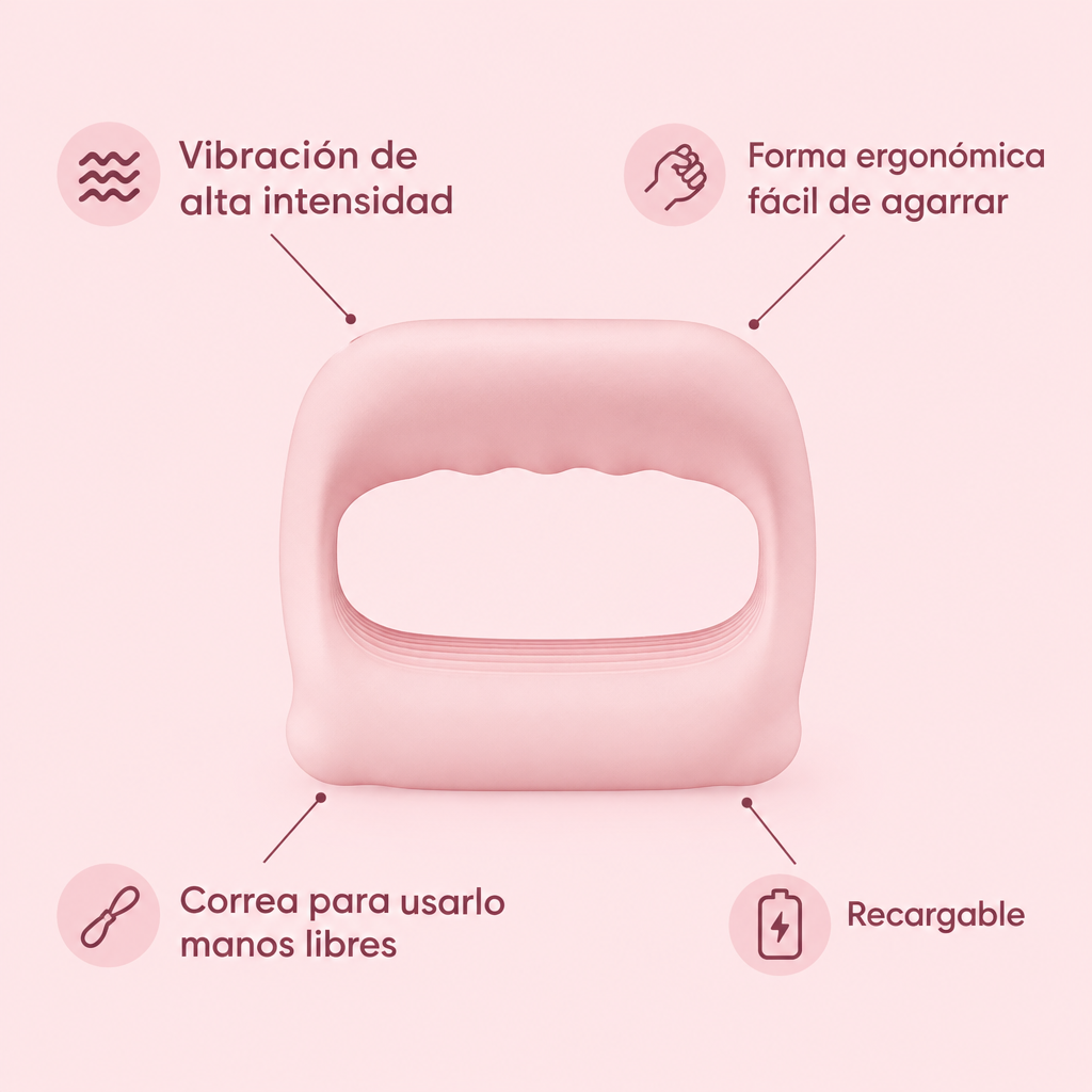 Vibración intensa, correa y recargable