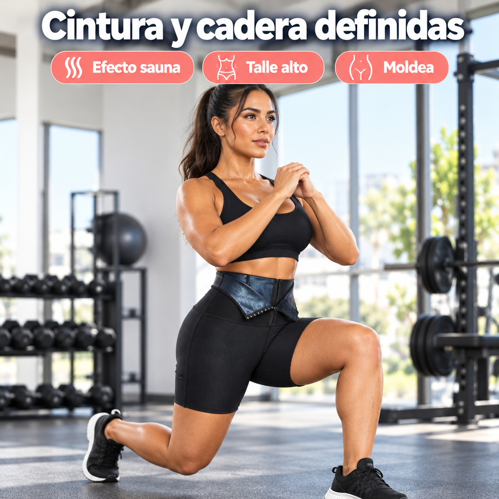 Short deportivo moldeador efecto sauna