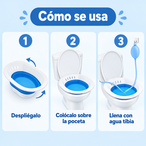 Cómo se usa el baño de asiento